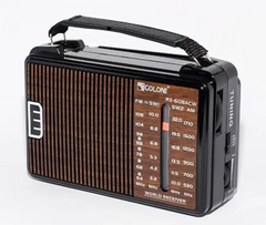 Портативний FM радіоприймач на батарейках і від мережі GOLON RX-608 ФМ радіо