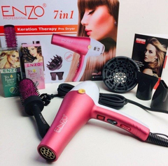 Фен для укладання волосся Enzo EN-6050H з дифузором, фен 7в1, Набір для укладання волосся