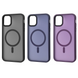Чехол для iPhone 11 FIBRA Metal Buttons with MagSafe