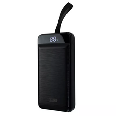 Повербанк KingPower PD-40 40000 mAh 22,5W, QC 3.0, Black (универсальная мобильная батарея Power Bank)