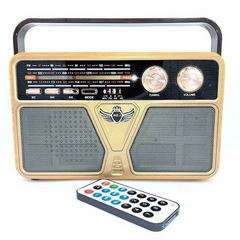 Аккумуляторный радиоприемник с пультом и Bluetooth радио Kemai Retro (MD-507BT) Радиоприемник, колонка с блютузом