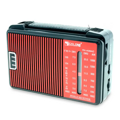 Портативный радиоприемник GOLON RX-A08 AC с частотами FM, AM, SW1, SW2 от батареек и от сети 220 В