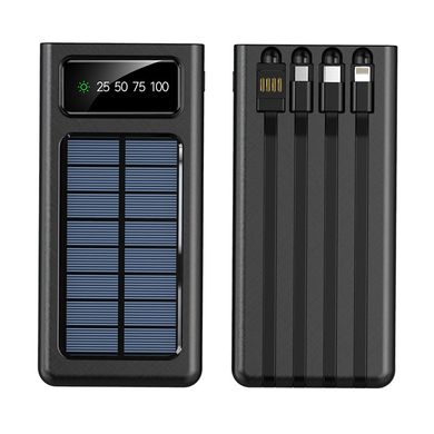 Повербанк Solar Energy 20000 mAh, 4в1, на солнечных батареях (2 выхода USB, фонарик)