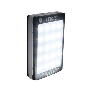 Повербанк UKC Solar 90000 mAh на солнечных батареях (2 выхода USB, LED фонарик)