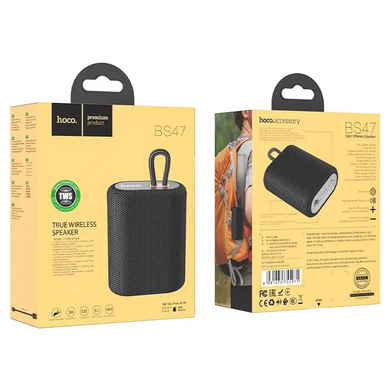 Портативная блютуз колонка Hoco BS47 Uno sports BT speaker Black