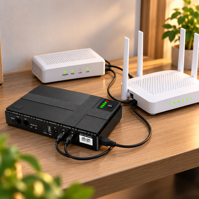 UPS Power Bank для роутера 20800 мАч, DC 45 Вт / Источник бесперебойного питания / Резервное питание сетевого оборудования